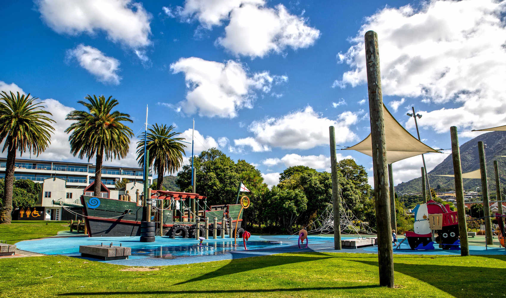 Picton waterfront playground, South Island, New Zealand
