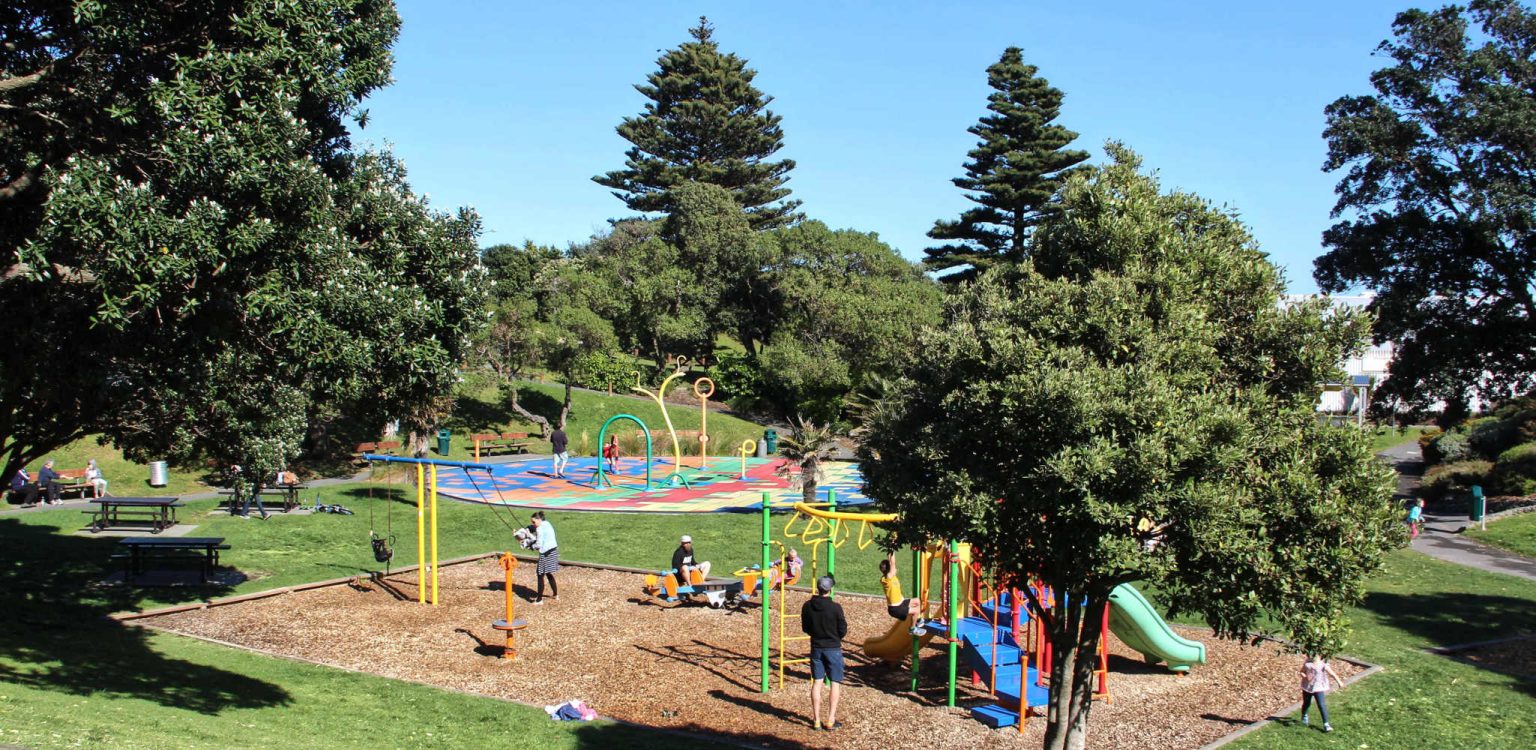 Children's playground, Raumati Beach, Kapiti, New Zealand