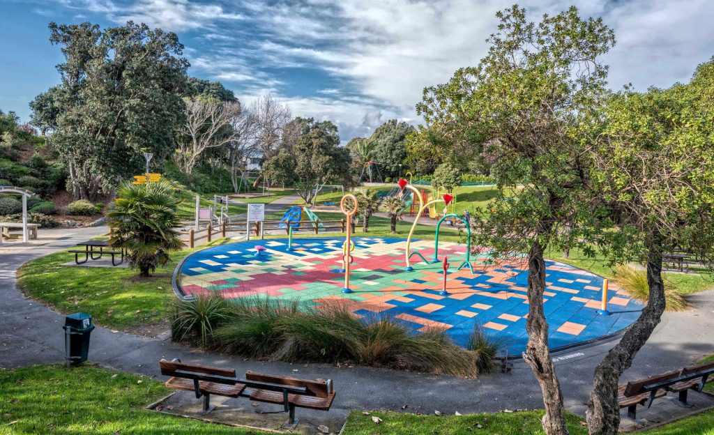 Children's playground, Raumati Beach, Kapiti, New Zealand