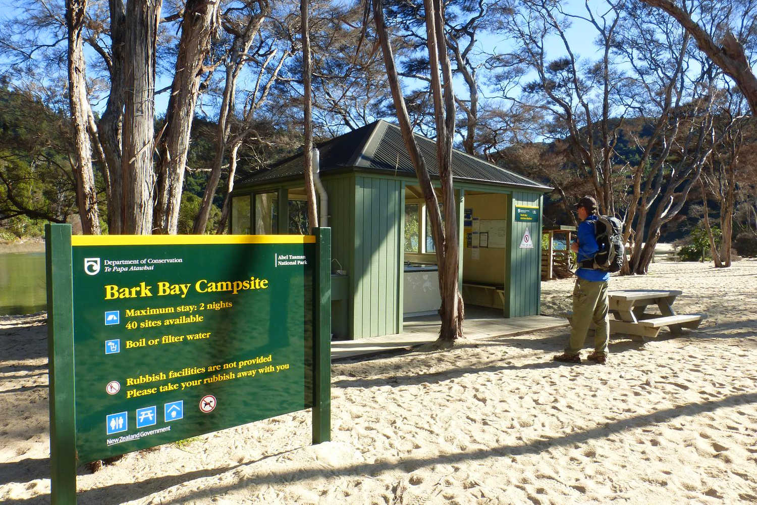 Bark Bay Campsite, Abel Tasman, Nelson, New Zealand @Auckland i-SITE