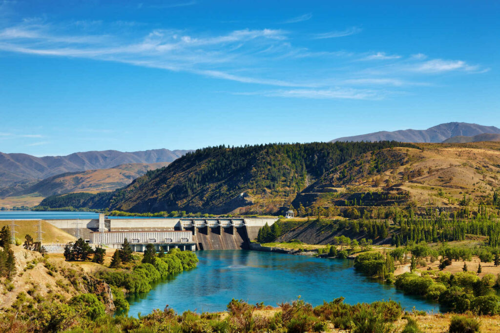 Aviemore hydroelectric dam, New Zealand