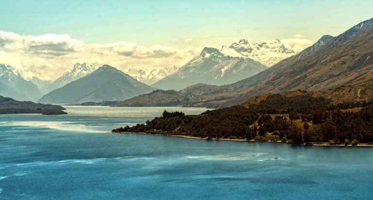 Lake Coleridge scenic winter landscape, New Zealand