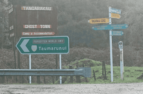 Ghost town Tangarakau, now campground