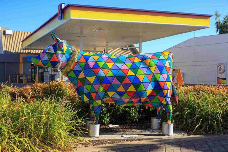 Morrinsville Decor sponsored cow sculpture Colourella Waikato NZ