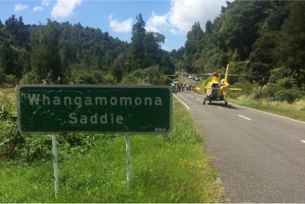 Whangamomona Saddle sign
