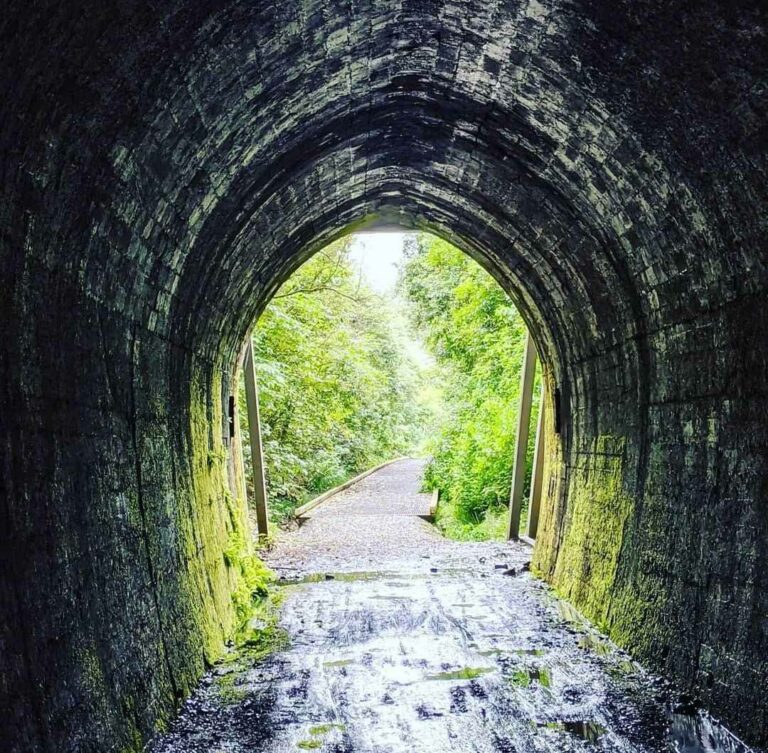 Spooners rail tunnel as a part of the Great Taste Trail in Nelson New Zealand